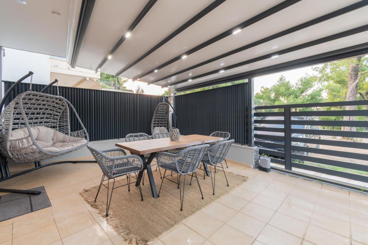 Sithoniars Luxury Ground Floor Apartment With Private Garden Néos Marmarás Exterior foto
