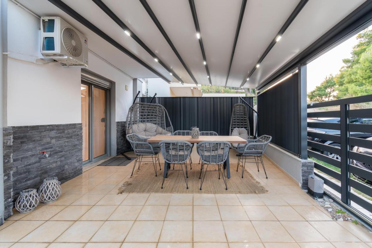 Sithoniars Luxury Ground Floor Apartment With Private Garden Néos Marmarás Exterior foto